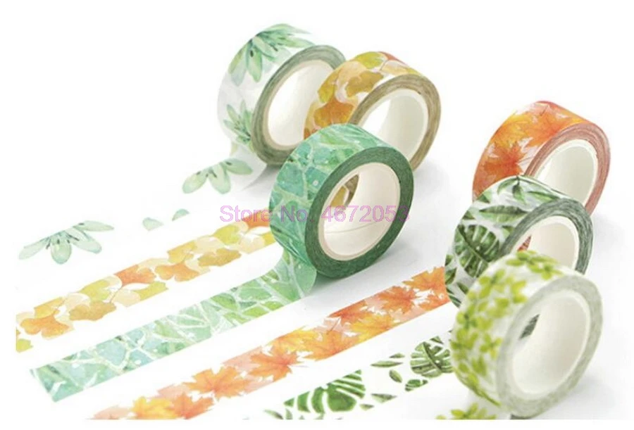 500 шт. милые кавайные растения цветы Маскировочная васи лента декоративная