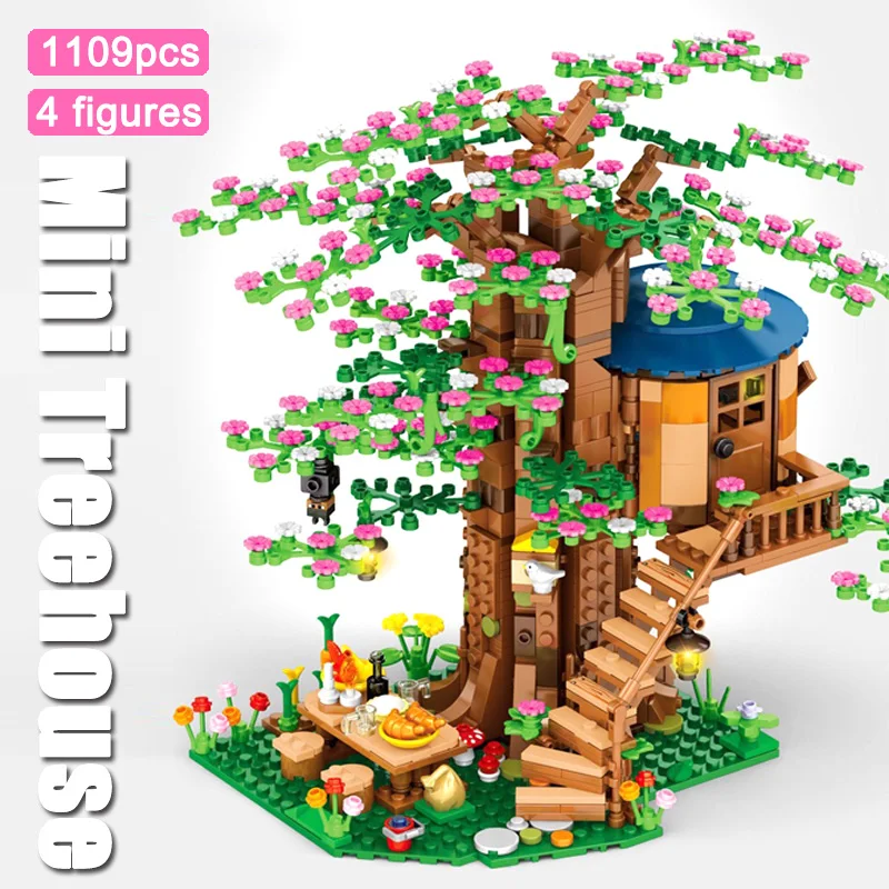 

New Ideas 1109pcs Seasons Treehouse 21318 Reduced Ver Building Blocks Tree House Room Bricks Set Kids Children DIY Toys Gift