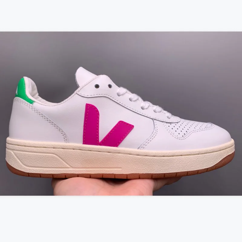 24 Hours Delivery Veja V10 Series Designer Fashion White Purple Green Men  Women Sneakers Casual Couples Shoes - Casual Sneakers - AliExpress