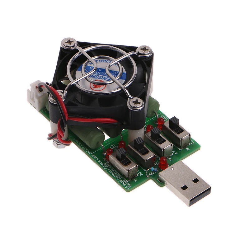 Регулируемый 15 ток USB нагрузочный резистор Сопротивление разрядки тестер емкости