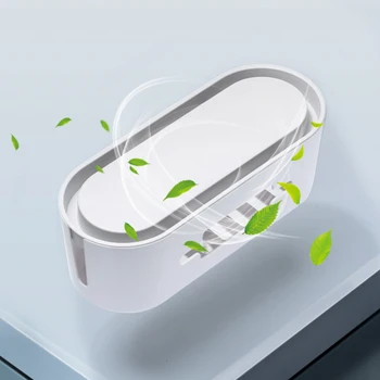 

Plastic Wire Storage Box Waterproof Power Strip Cable Storage Box Organizing Charger Socket Cables Household Supplies Case