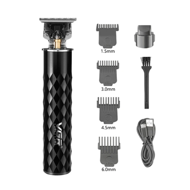 Pro беспроводная аккумуляторная машинка для стрижки волос мужчин отделка