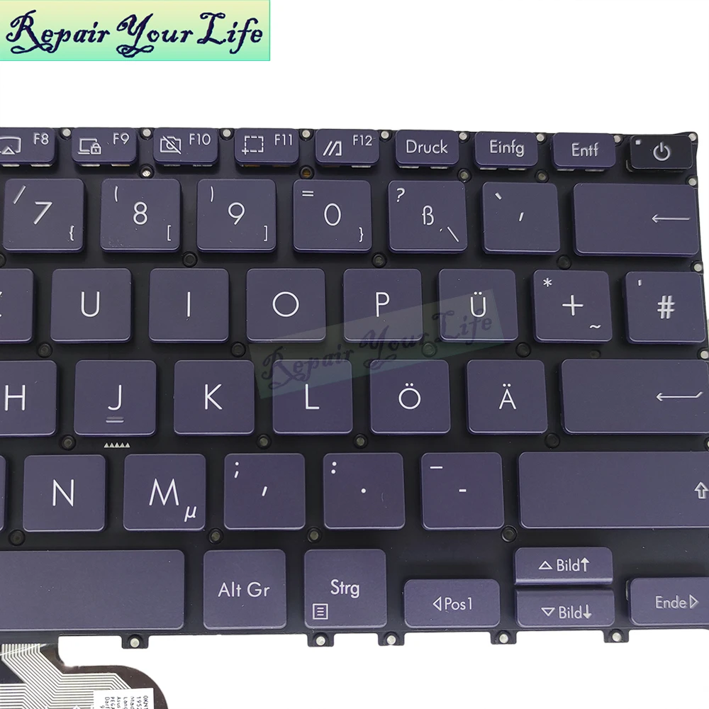 Teclado de Substituição para Asus Expert Tbook b9 B9450 fa B9450fa Inglês Azul Marinho Alemão Teclado 0knb0 1620us00 1620ge00 - Imagem 2