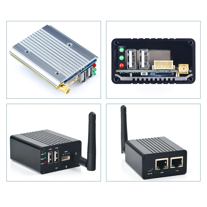 Porto Duplo dos Ethernet de Nanopi r1 Allwinner h3 1gb Wifi & bt Emmc a Bordo com Usb & Porta Serial para o Lote - Imagem 6