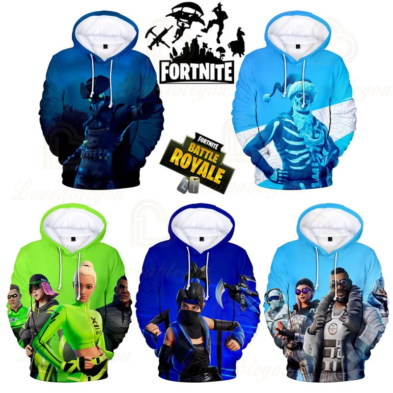 Толстовка Fortnite для детей от 8 до 19 лет мультяшный топ в стиле Королевская битва
