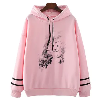 

Owl Sketch New Girl Hoodies Printed Hoodie Fashion Casual Harajuku Hoodie Cute Sweatshirt Woman Tops