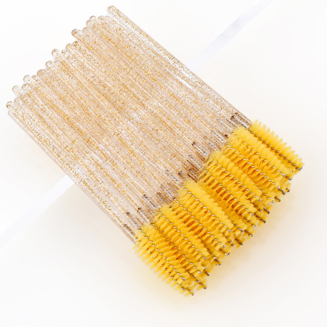 Nylon Eyelash Brush Grafting Eyelash Tool Short Mini Eyelash Comb Eyebrow Brush Makeup Tool Wholesale