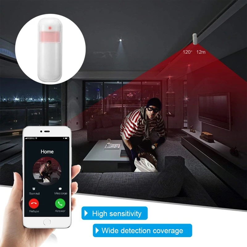 Wifi камера комплект домашней безопасности Pan Tilt камера система с 2 пакетами датчиков двери/окна и Pir детектор беспроводной дверной звонок почти