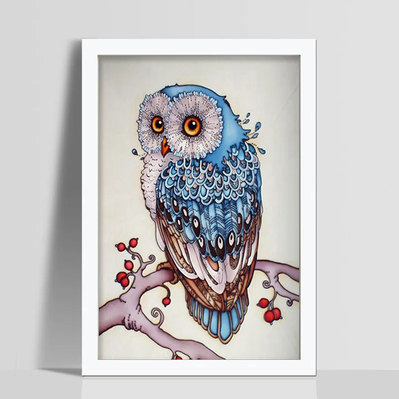 

5d Diamond Painting Cross Stitch Owl Diy Home Decoration Embroidery Pattern Embroidery Handmade Square Paintings