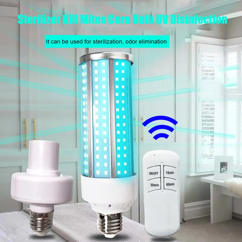

60W E27 Germicidal Sterilizer Kill Mites Corn Bulb UV Disinfection Lamp Hotel
