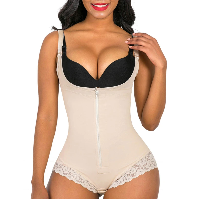 low back shapewear Original Shapewear for Women Tummy Control Fajas Colombianas Body Shaper Zipper Open Bust Bodysuit   Fajas Reductoras Binders full body shaper