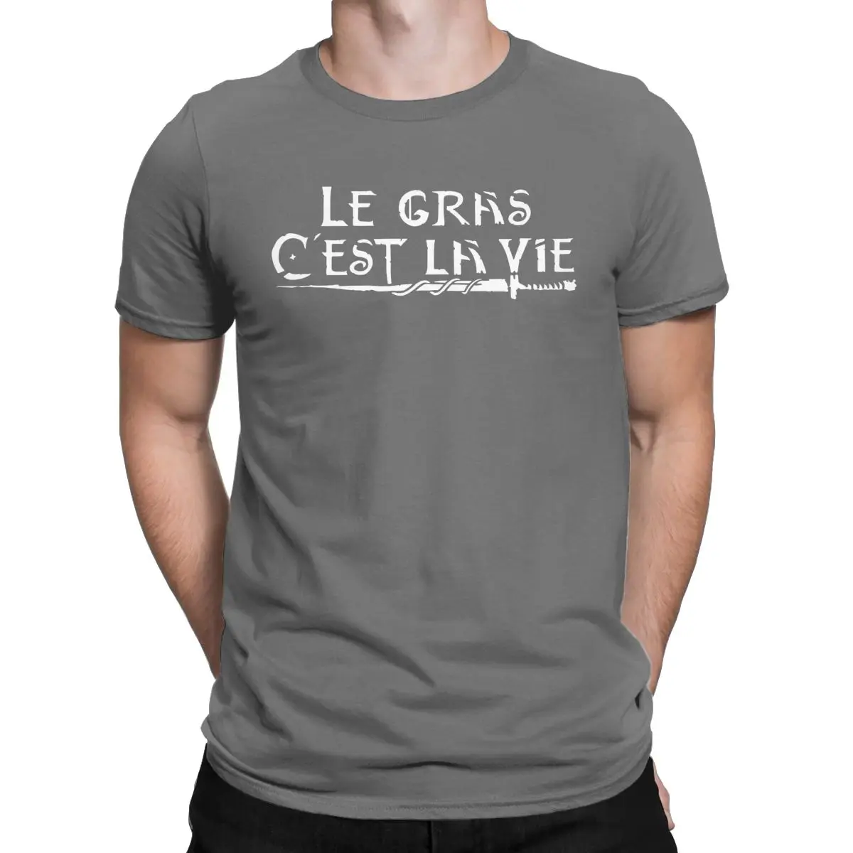 T Shirt Kaamelott Le Gras Cest La Vie Le Gras C'est La Vie Racerback T Shirts Men Women Kaamelott Perceval Funny  Pure Cotton Tees Round Collar T Shirts Gift Idea Tops|T-Shirts| - AliExpress
