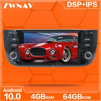 

Android 10.0 4+64GB car No DVD player Built-in DSP Car multimedia Radio For Fiat Punto 2009-2015 Linea 2012-2015 GPS Navacation