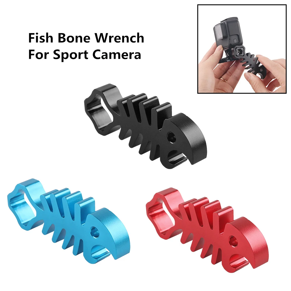 CNC Fish Bone Wrench For Gopro Hero 10 9 8 7 Nut Thumb Screw Knop Spanner Tool 5 Yi 4K SJCAM Eken Accessories | Электроника