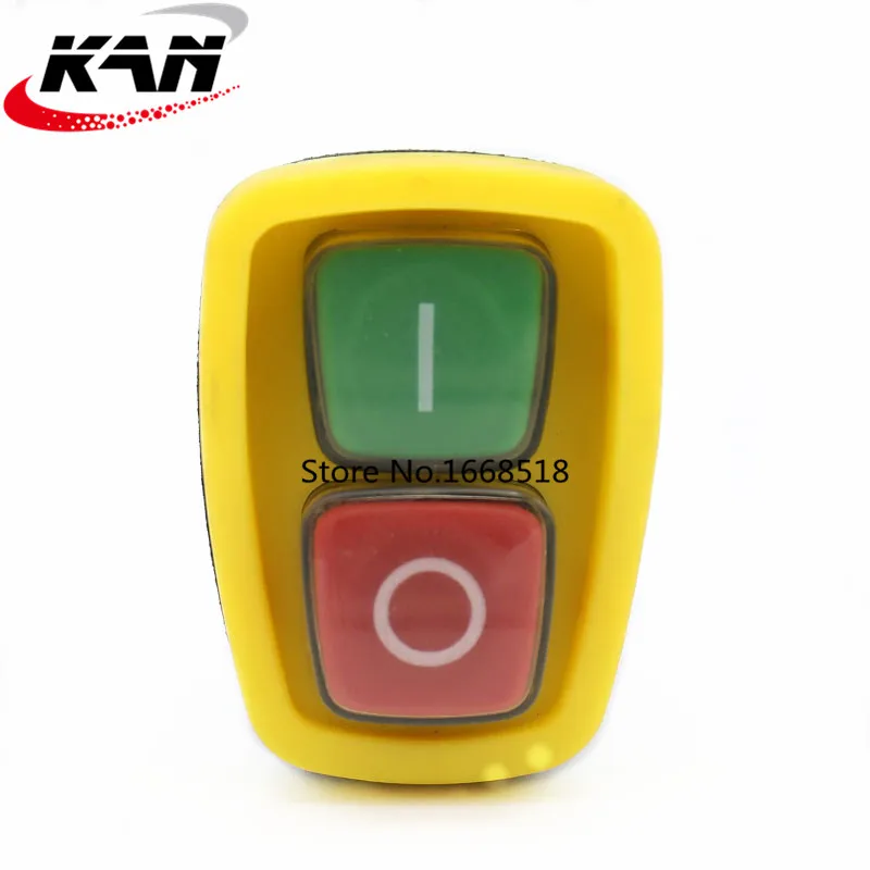 KEDU KJD20-2 120/250V 10/(8) A водонепроницаемый электромагнитный переключатель вкл. Выкл. Кнопочные переключатели для электроинструмента станка