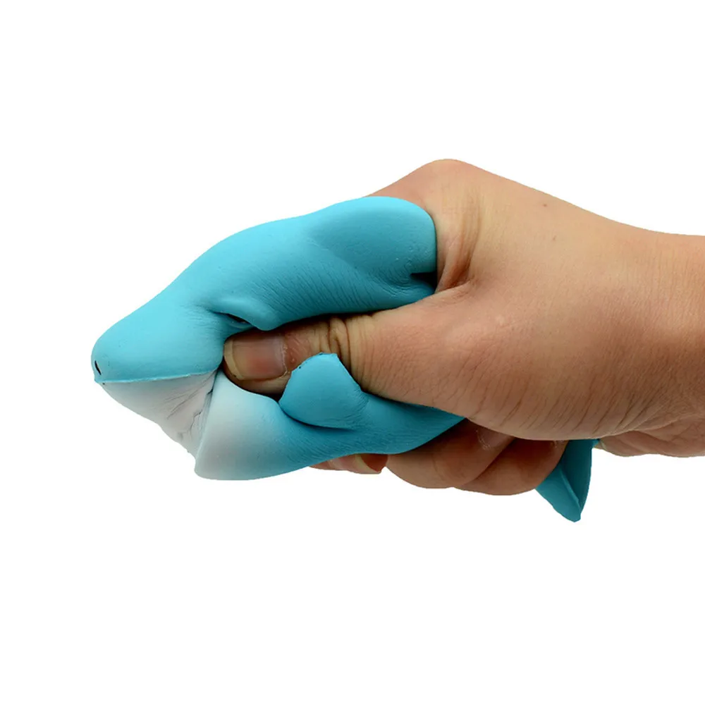 Soft Anti Stress Shark Stress Reliever Scented Super Slow Rising Kids Toy Squeeze Stress Decompression Toys #A