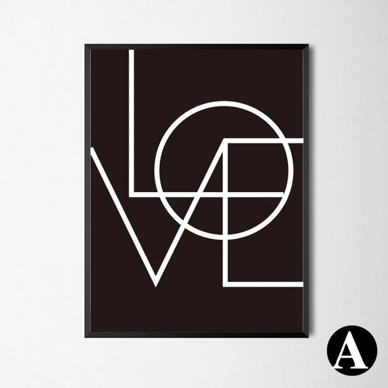 Minimalist Style Canvas Print Decorative Painting Wall Art Poster Living Room Bedroom Print Frame Not Include  (1)