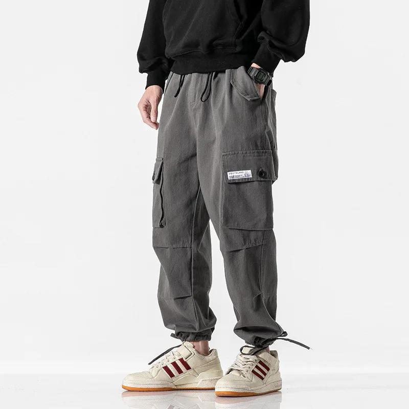 

City Where the Product 2020 Spring New Style Origional Three-Color Workwear Casual Pants Multi-pockets Beam Leg Workwear Pants