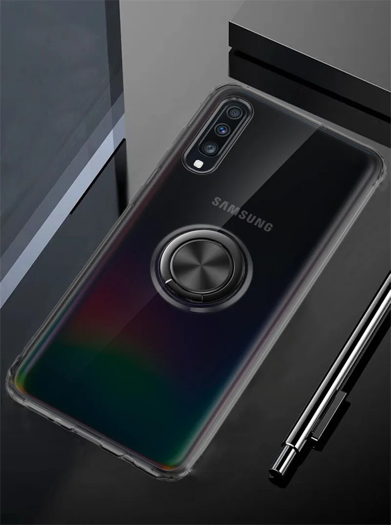 Для samsung Galaxy A70 чехол Clear кольцо из ТПУ телефонные чехлы для samsung A10 A20 A20e A30 A30s A40 A50 A50s A60 A70 A80 A90 чехол