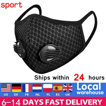 

Face Masks Activated Carbon Filter Dust Mask PM 2.5 Anti-Pollution Respirator Black mask Protection Maskers Mascarillas maskque