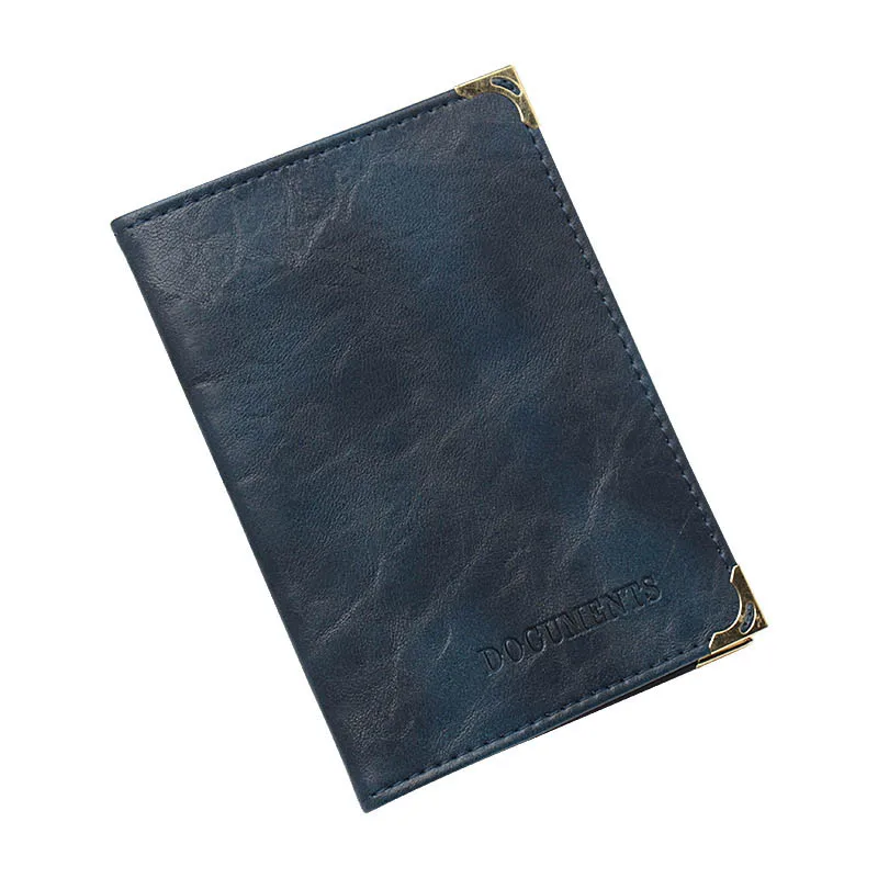 dark blue Русская винтажная Автомобильная водительская Лицензия официальная сумка pu кожаный чехол для автомобиля водительские документы держатель кредитной карты Чехол - Цвет: dark blue