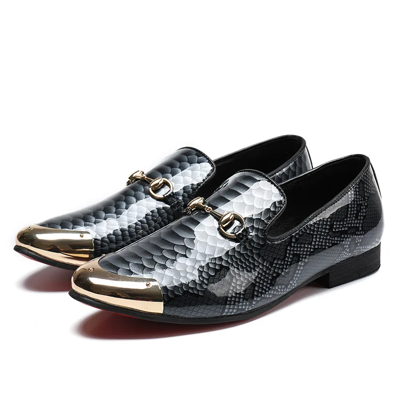 

Sapato Pointed Toe Genuine Leather Casual Shoes Man British Style Pointed Fashion Men Shoes Loafers