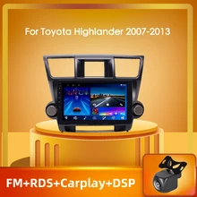 

PEERCE 4+64 GB Android 10 For Toyota Highlander 2007-2013 Car Radio Multimedia Video Player Navigation GPS Free Android Auto