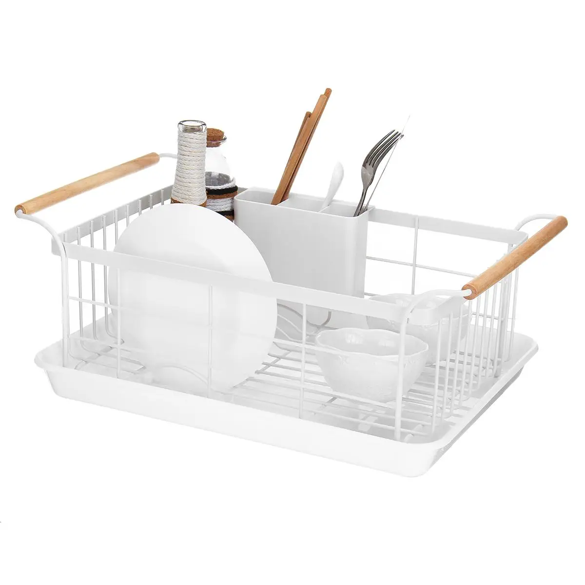 

Kitchen Stainless Steel Dish Drainer Drying Rack Holder Cup Tableware Bowl Storage Basket Organizer Sink Storage Home Kitchen