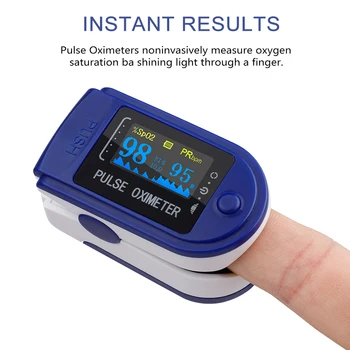 

With certificate Digital Blood Oximeter Heart Rate Detector Health Monitors Finger Pulse Oxygen Monitor Blood Pressure Meter