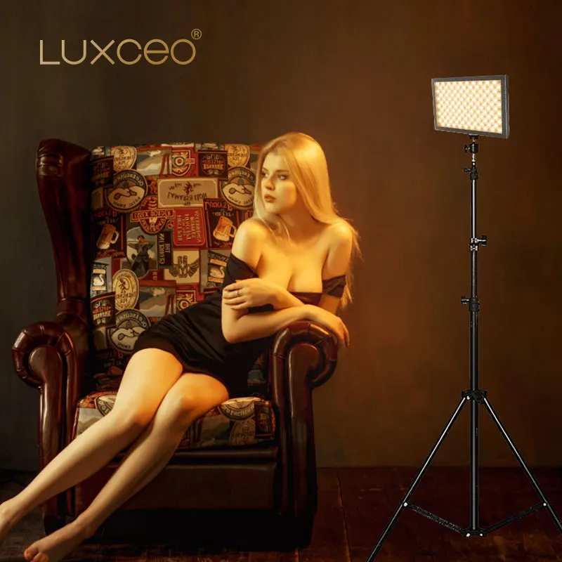 LUXCEO профессиональный светодиодный светильник для фотосъемки 1000LUX 9 Вт 4000 мАч/7 4 В