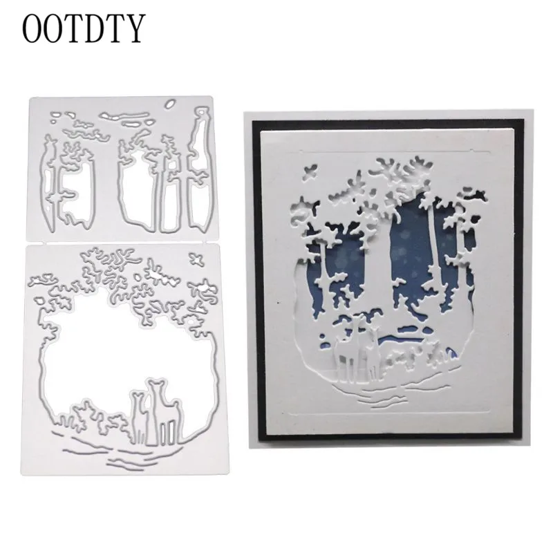 

Deer Metal Cutting Dies Stencil DIY Scrapbooking Album Stamp Paper Card Embossing Craft Decor