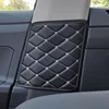 Tonlinker Interior B-pillar seat belt Pad Cover case Sticker for Volkswagen POLO 2022 Car Styling 2 PCS PU Leather Cover Sticker ► Photo 3/6