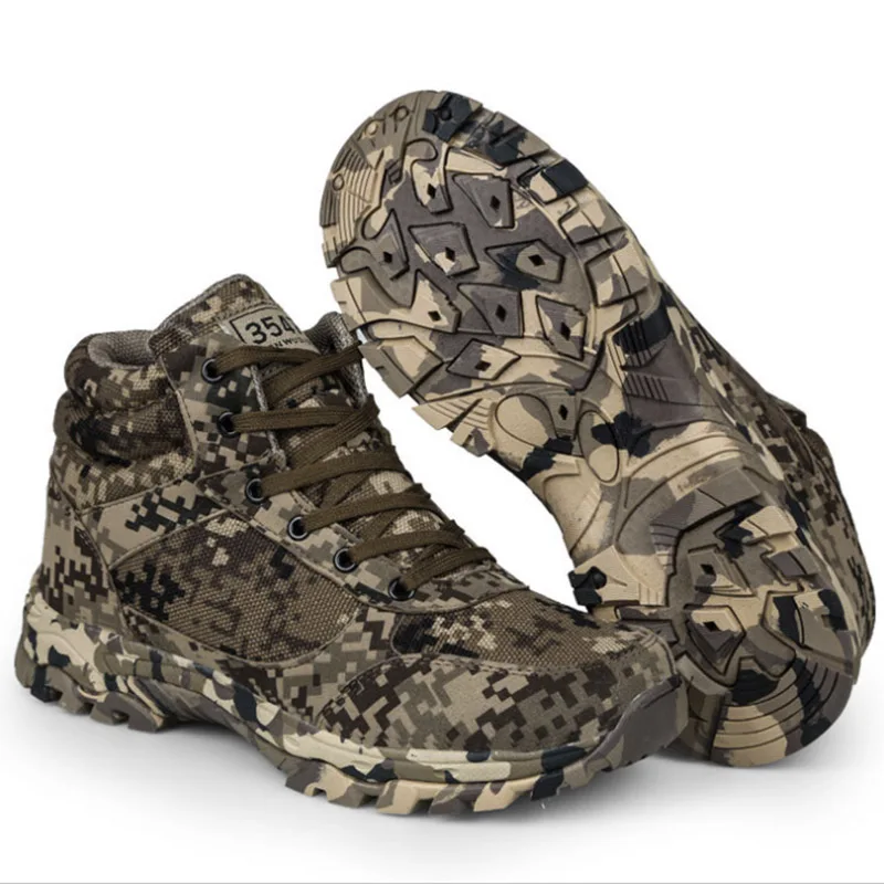  2019 Winter Men Boots Camouflage Warm Wool Cotton Army Combat Tactical Military Shoes Men's Ankle O