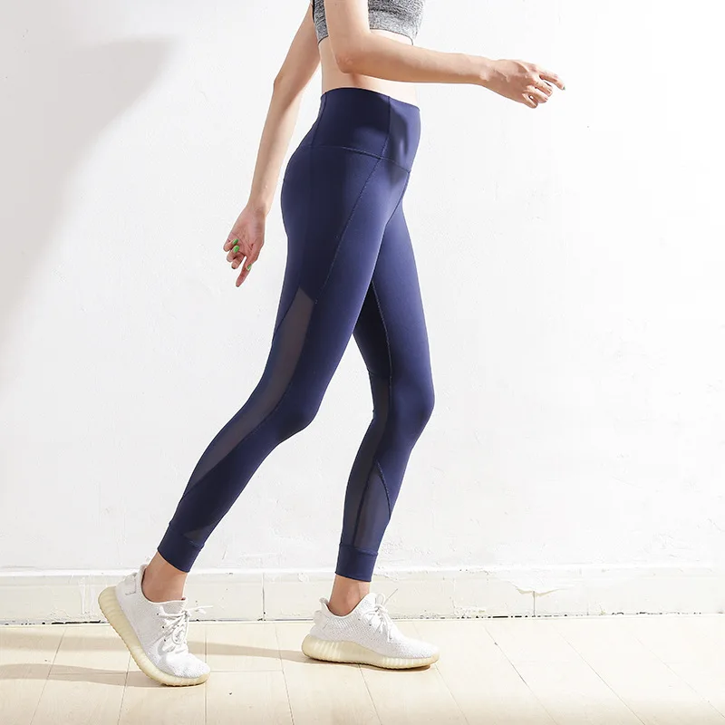 

Spring And Summer Yoga Gauze Joint Stepping Capri Pants Tight Slimming Running Yoga Dance Sports Fitness Pants Women's