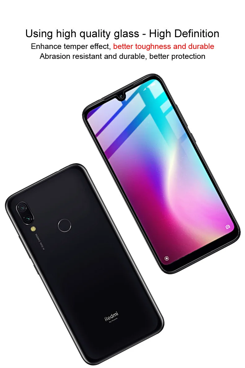 Закаленное стекло для Xiaomi Redmi 7/Redmi Y3 IMAK Pro+ версия Полное покрытие экрана Защитное стекло для Xiaomi Redmi 7