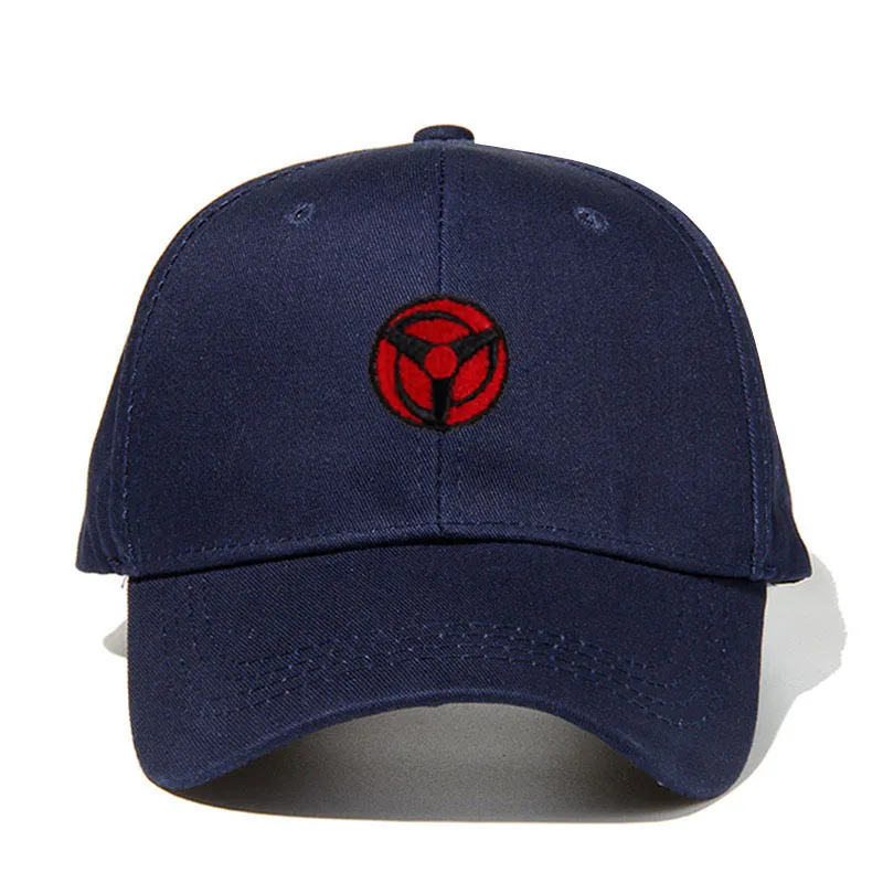 Uchiha Obito Kakashi Sharingan Dad Hat Хлопковые бейсболки Наруто бейсболка с вышивкой - Цвет: Тёмно-синий