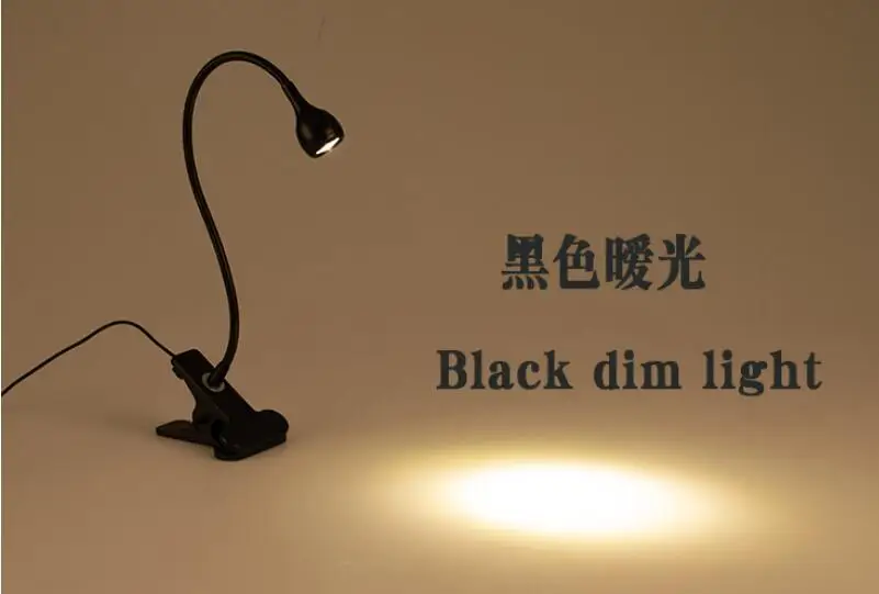 USB источник питания Настольная лампа с зажимом держатель перезаряжаемая USB Светодиодная настольная лампа Гибкая Складная защита для глаз лампа для чтения книг