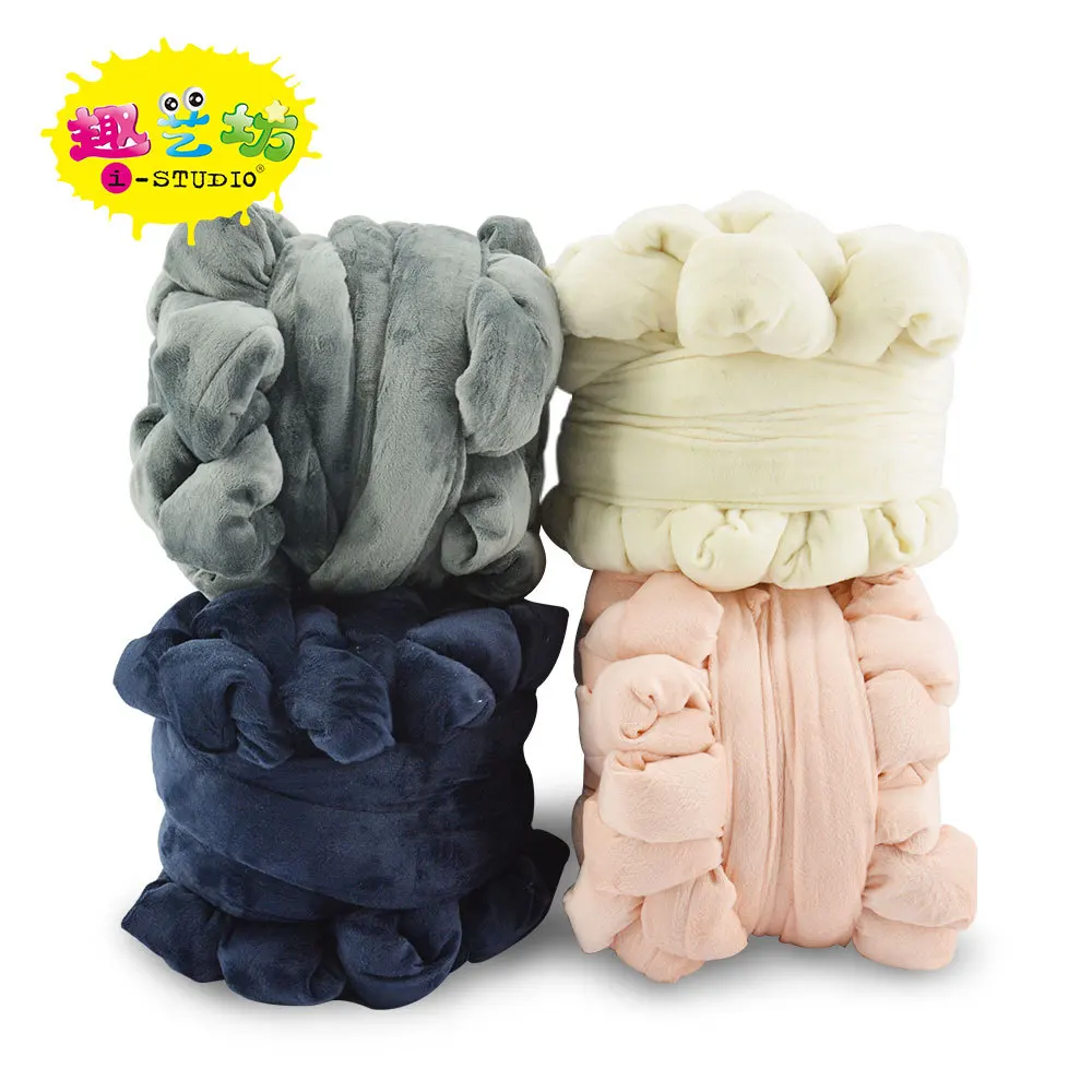 

Qeasy Square Creative New Style Children DIY Hand-made Flexible Type Plush Stripe Weaving Toy Manufacturers Direct Selling