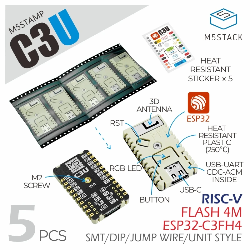 Selo Oficial M5stack C3u Pcs - Imagem 3