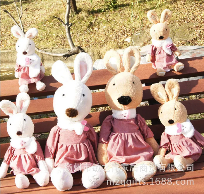 

Lesucre Le Sucre 2015 New Style Valentine's Day Gift Plush Doll Wear qun tu with Scarf