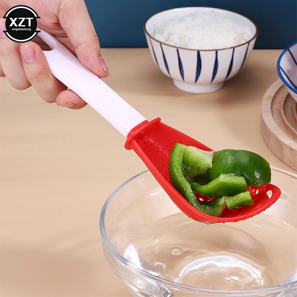 Multifunctional Filter Colander Household Kitchen Grinding Spoon Grinding Ginger Garlic Press Silicone Egg White Separator 1Pcs
