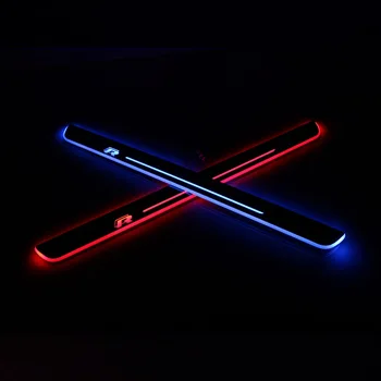 

For Volkswagen Scirocco 2009-2015 Acrylic Moving LED Welcome Pedal Car Scuff Plate Pedal Door Sill Pathway Light