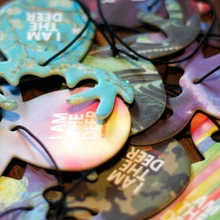 Прямая поставка милые рога форма автомобиля Парфюмированная бумага подвесной кулон освежитель воздуха заднего вида зеркальный орнамент украшение салона автомобиля