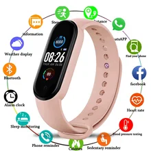 

M5 Sport Smart Bracelet Blood Pressure Fitness tracker Smartband Heart Rate Monitor Smart band Wristband Men Women Smart Clock