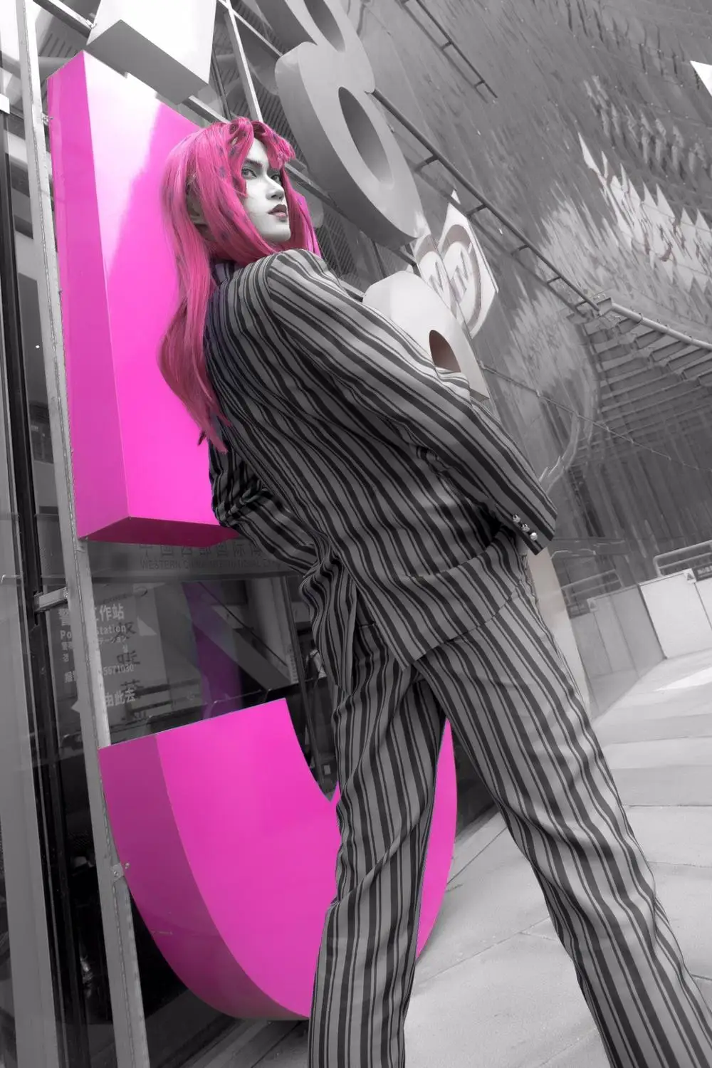 Anime JOJO 5 - JoJo's Bizarre Adventure Diavolo Cosplay Costume - Diavolo Suit Halloween Costume image 4