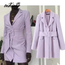 Английский винтажный Фиолетовый Длинный блейзер za женский Блейзер mujer женский пиджак платье для женщин vestidos de fiesta de noche vestid