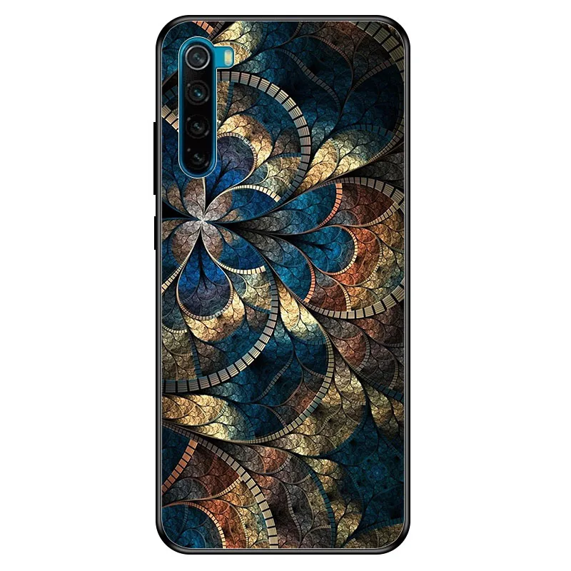 Geruide 6,3 дюймов для xiaomi redmi note 8 чехол, закаленное стекло чехол cubierta para 6,53 дюймов xiaomi redmi note 8 pro Чехол - Цвет: A032