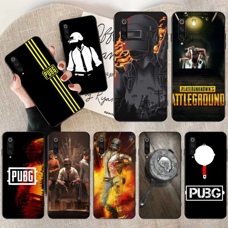 CUTEWANAN Корейская видеоигра PUBG черный ТПУ мягкий резиновый чехол для телефона Xiaomi