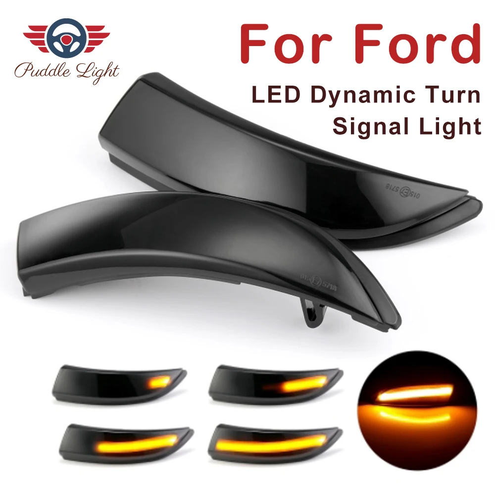 1Pair Mirror Turn Signal Blinker Lamp Light LH+RH Side for Ford Mondeo 2011-2012
