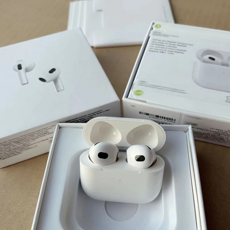 TWS Earphone Air 3rd Gen Wireless Bluetooth Headphones With Microphone Spatial Audio MIni Earbuds HD Earphones | Электроника